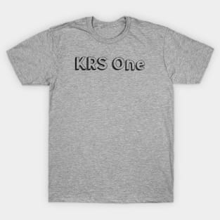 KRS One / Typography Design T-Shirt